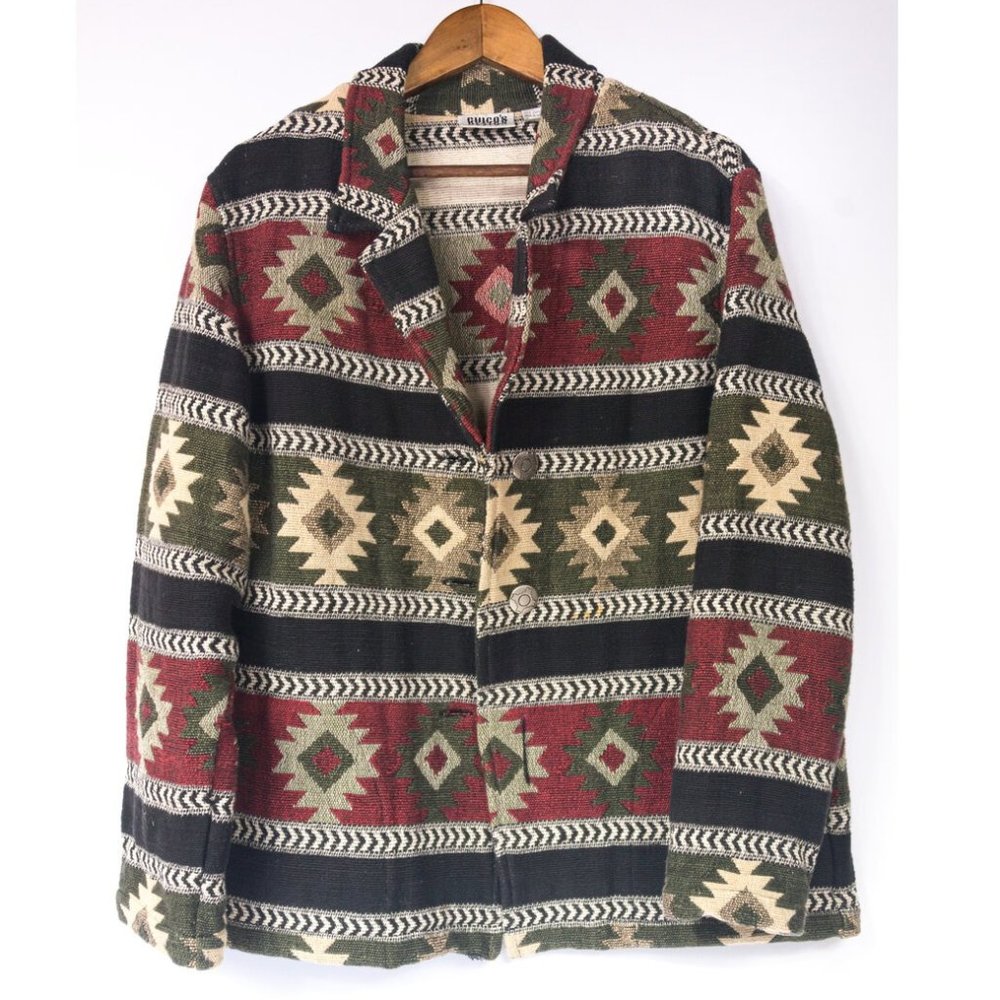 CHICO’S southwest pattern blazer